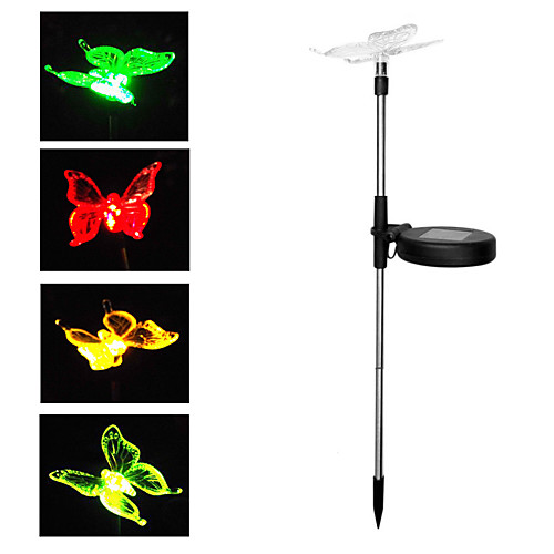 

BRELONG 1 pc Solar Garden Light Outdoor Lighting RGB Butterfly Lawn Light DC4.5V