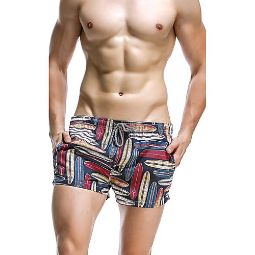 

Men's Active Daily Holiday Loose Shorts Pants Short Print Blue / Summer