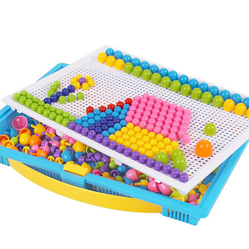 

296 pcs Mushroom Puzzles Game Mosaic Kit Educational Toy Colorful Kid's Toy Gift