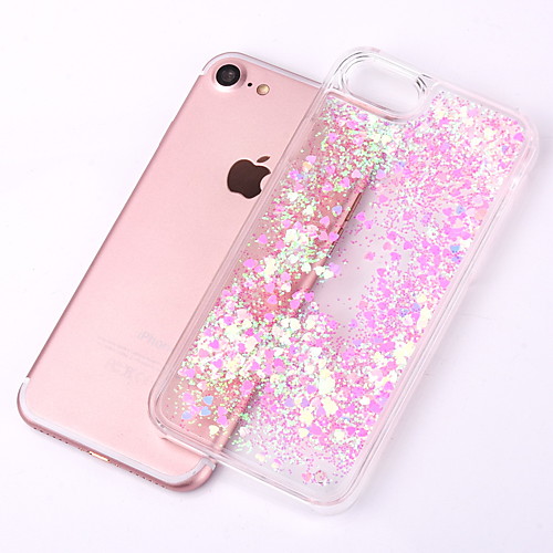 

Phone Case For Apple Back Cover iPhone X iPhone 8 Plus iPhone 8 iPhone 7 Plus iPhone 7 iPhone 6s Plus iPhone 6s iPhone 6 Plus iPhone 6 iPhone SE / 5s Flowing Liquid Transparent Glitter Shine Hard PC