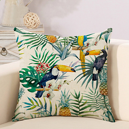 

1 pcs Cotton / Linen Pillow Cover Pillow Case, Novelty Animal Printing Vintage Casual Retro