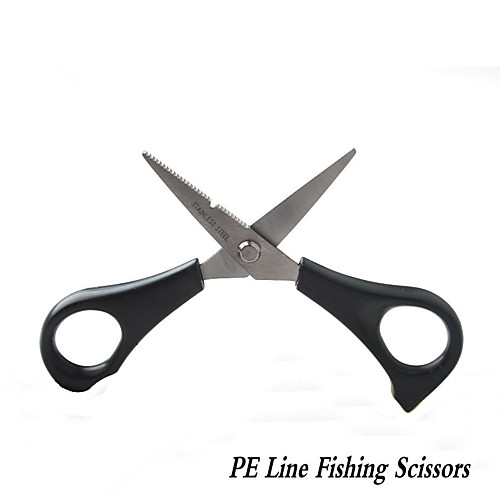 

Fishing Scissors To Cut Braided PE Line Stainless Steel With Antiskid Sawtooth Design Grinding Sheet Carp Fishing Accessory