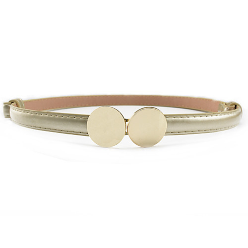 

Women's Buckle Fabric Alloy Belt Solid Colored