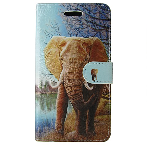 

Case For Samsung Galaxy A3(2017) / A5(2017) / A5(2016) Wallet / Card Holder / with Stand Full Body Cases Animal / Cartoon / Elephant Soft PU Leather