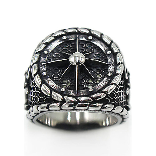 

Ring Logo Silver Stainless Steel Titanium Steel Ladies Gothic 7 8 9 10 11 / Women's / Men's