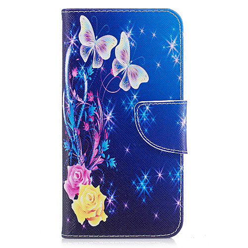 

Case For Huawei P9 / Huawei P9 Lite / Huawei P10 Lite / P10 / Huawei P9 Lite Wallet / Card Holder / with Stand Full Body Cases Butterfly Hard PU Leather