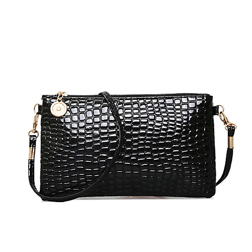 

Women's Bags PU Crossbody Bag Stone Solid Colored Birthday Date Beach Black Yellow Navy Blue Fuchsia