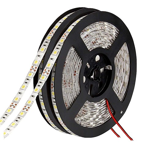 

LED Light Strips Waterproof Tiktok Lights 5050 10 m 600 leds 10mm 9000lm Warm White White Red Yellow Blue Green DC 12V