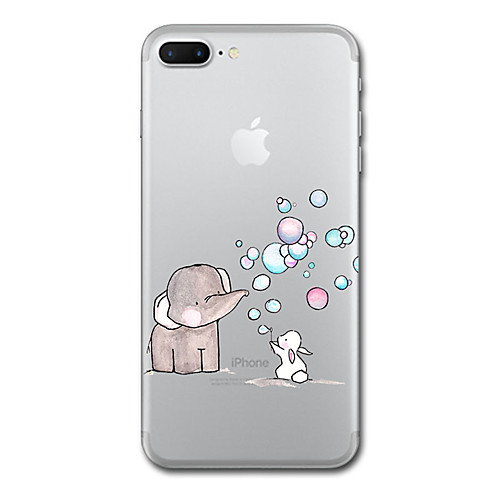 

Phone Case For Apple Back Cover iPhone X iPhone 8 Plus iPhone 8 iPhone 7 Plus iPhone 7 iPhone 6s Plus iPhone 6s iPhone 6 Plus iPhone 6 iPhone SE / 5s Transparent Pattern Elephant Animal Soft TPU