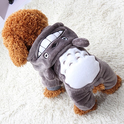 

Cat Dog Coat Hoodie Jumpsuit Keep Warm Outdoor Winter Dog Clothes Puppy Clothes Dog Outfits Brown Rose Gray Costume for Girl and Boy Dog Polar Fleece XS S M L XL XXL