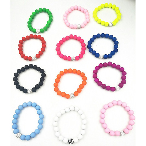 

Women's Bead Bracelet Ladies Natural Fashion Vintage Resin Bracelet Jewelry Light Yellow / Purple / Yellow For Gift