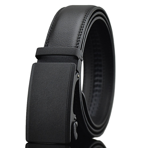 

Men's Waist Belt Leather Alloy Belt Solid Colored