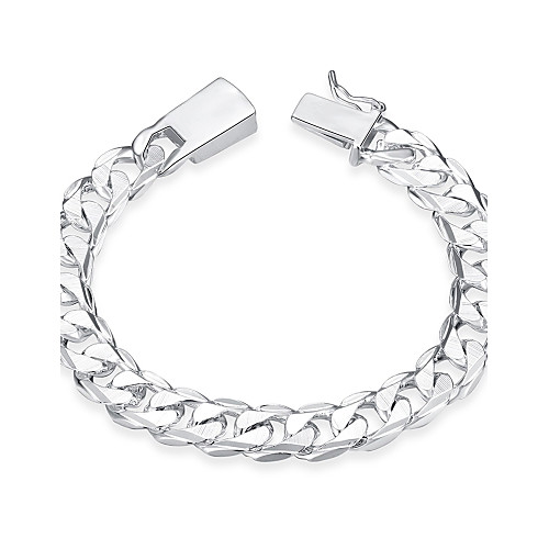 

Men's Chain Bracelet Tattoo Style Vintage Bohemian Natural Friendship Stainless Steel Bracelet Jewelry Silver For Birthday Gift Sports Valentine / Silver Plated