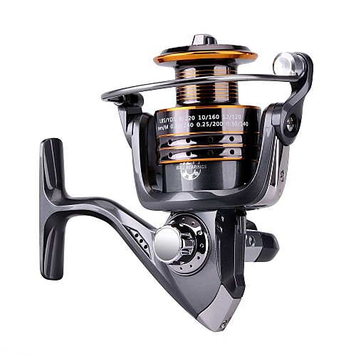 

Fishing Reel Spinning Reel / Carp Fishing Reels / Ice Fishing Reels 5.2:1 Gear Ratio 121 Ball Bearings for Sea Fishing / Bait Casting / Ice Fishing