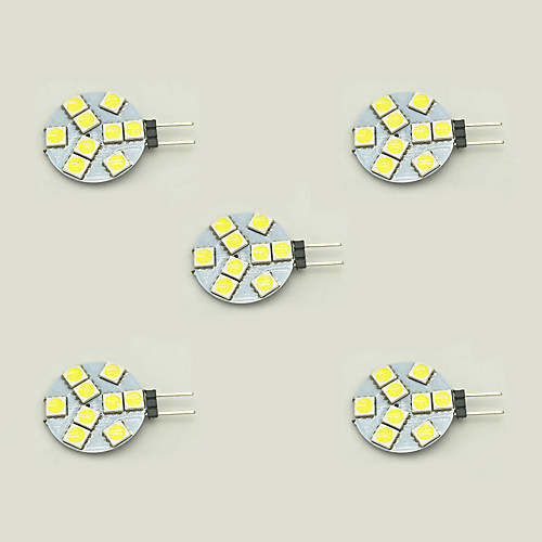 

5pcs 1.5 W LED Bi-pin Lights 148 lm G4 T 9 LED Beads SMD 5050 Warm White White 12 V / 5 pcs