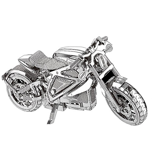 

3D Puzzle Metal Puzzle Model Building Kit Moto Furnishing Articles Metalic Chrome Adults' Unisex Toy Gift