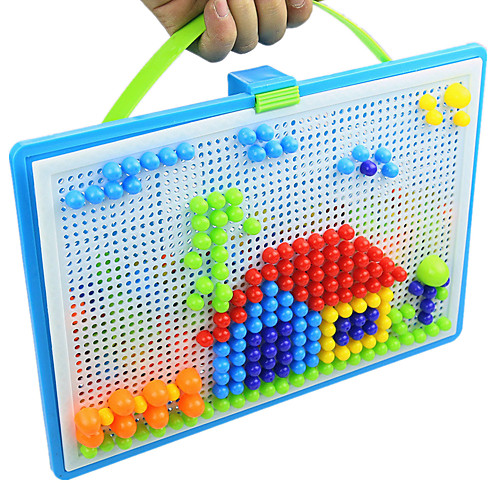 

3D Puzzle Jigsaw Puzzle Mosaic Kit Educational Toy Stress Reliever Novelty Sphere Mushroom Bead Mosaic 296pcs Unisex Gift