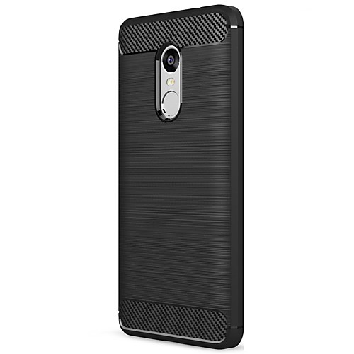 

ASLING Кейс для Назначение Xiaomi Матовое Кейс на заднюю панель Однотонный Мягкий Углеродное волокно для Xiaomi Redmi Note 4X / Xiaomi Redmi Note 4
