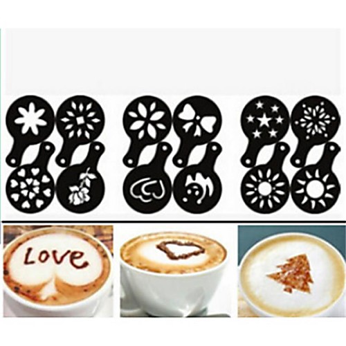 

1pc Stainless Steel Coffee Stencil Manual , 13.08.50.5