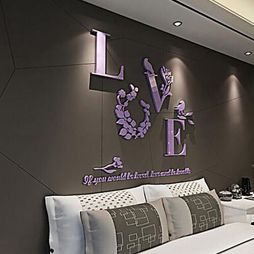 

Characters Wall Stickers Living Room, Pre-pasted Acrylic Home Decoration Wall Decal