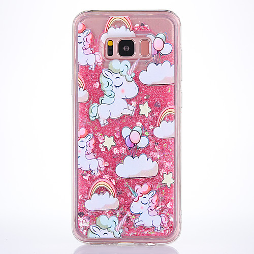 

Case For Samsung Galaxy S8 Plus / S8 / S7 edge Flowing Liquid / Transparent / Pattern Back Cover Unicorn Soft TPU