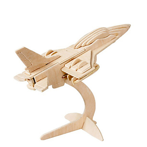 

3D Puzzle Jigsaw Puzzle Wooden Model Plane / Aircraft Fighter Aircraft Famous buildings DIY Wooden Classic Unisex Toy Gift