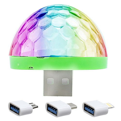 

RGB LED Music Stage Light Show Club Disco DJ Light Laser Projector Sound Control Crystal Magic Ball Effect Lights