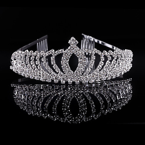 

Crystal / Rhinestone / Alloy Tiaras / Headwear with Floral 1pc Wedding / Special Occasion / Party / Evening Headpiece