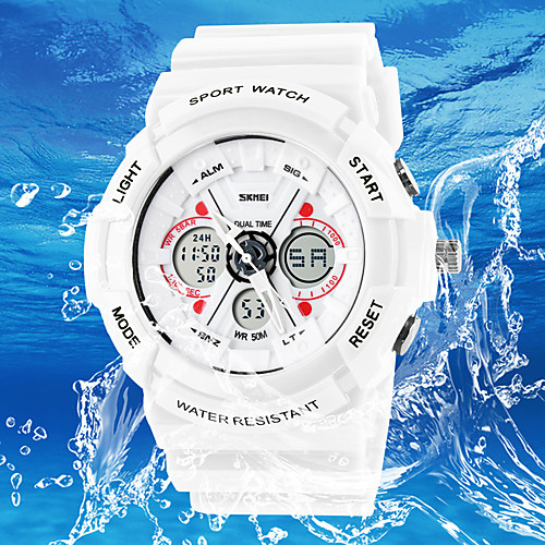 

Men's Sport Watch Smartwatch Wrist Watch Digital 30 m Water Resistant / Water Proof Calendar / date / day Creative Silicone Band Analog-Digital Charm Fashion Dress Watch Multi-Colored - Fuchsia Green