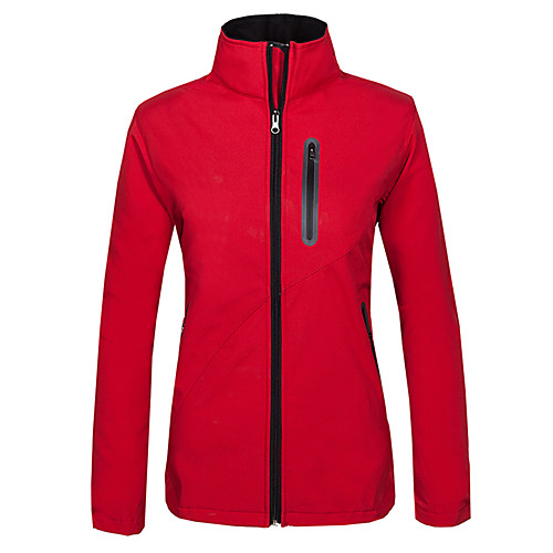 

Women's Hiking Softshell Jacket Hiking Jacket Winter Outdoor Thermal Warm Waterproof Windproof Fleece Lining Fleece Softshell Jacket Top Violet Red Dark Blue Camping / Hiking Hunting Fishing S M L XL