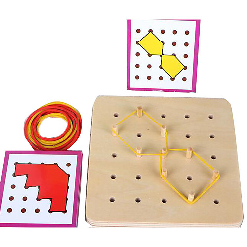 

Montessori Teaching Tool Building Blocks Jigsaw Puzzle Pegged Puzzles Educational Toy Square Education Kid's Toy Gift