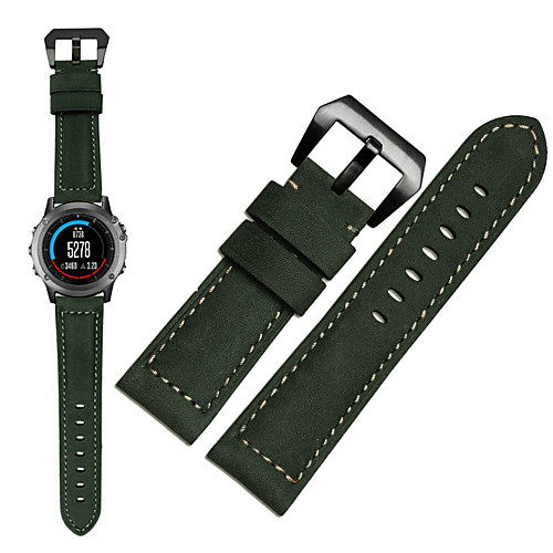 

Watch Band for Fenix 5x / Fenix 3 Garmin Sport Band Genuine Leather Wrist Strap