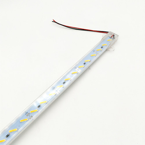 

ZDM 100CM Waterproof IP65 15W 1400-1500LM 72X 8520 SMD LED Rigid LED Light Bars Transparent PC tube DC12V