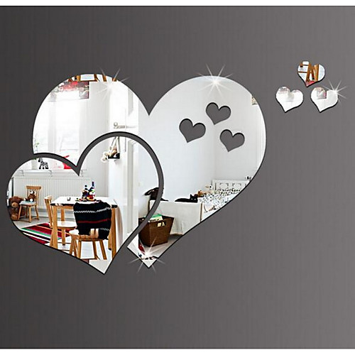 

Mirrors Wall Stickers 3D Wall Stickers / Mirror Decorative Wall Stickers, Plastic / Vinyl Home Decoration Wall Decal Wall Decoration 1 set / Washable