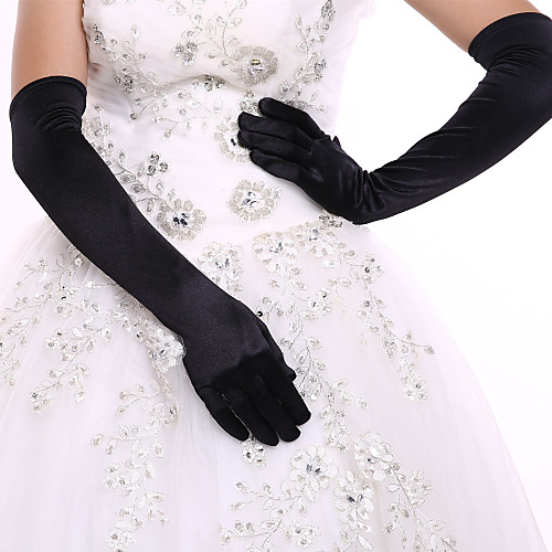 

Spandex Opera Length Glove Bridal Gloves / Party / Evening Gloves With Rhinestone