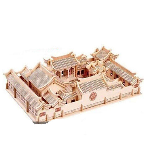 

3D Puzzle Metal Puzzle Model Building Kit DIY Natural Wood Classic Kid's Adults' Unisex Toy Gift