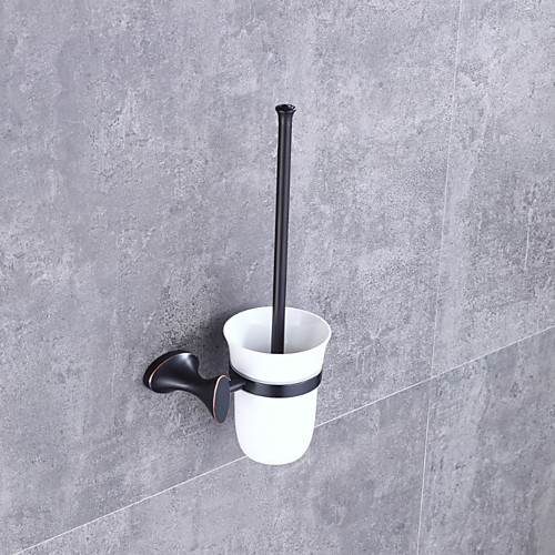 

Toilet Brush Holder Modern Contemporary Metal 1 pc - Hotel bath Wall Mounted
