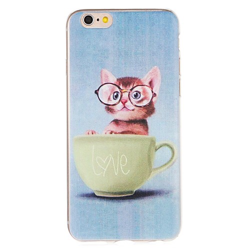 

Case For Apple iPhone 7 Plus / iPhone 7 / iPhone 6s Plus Pattern Back Cover Cat Soft TPU