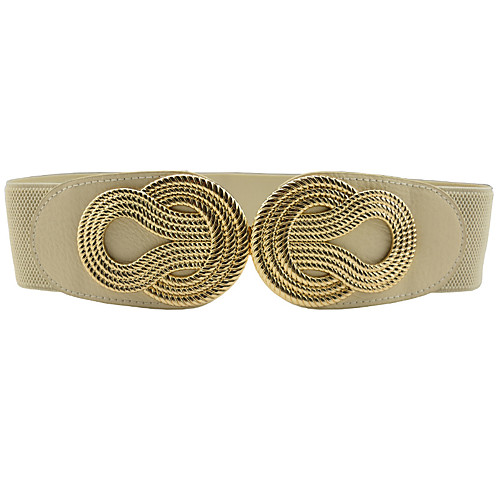 

Women's Buckle Weekend Belt Solid Colored / PU / Alloy