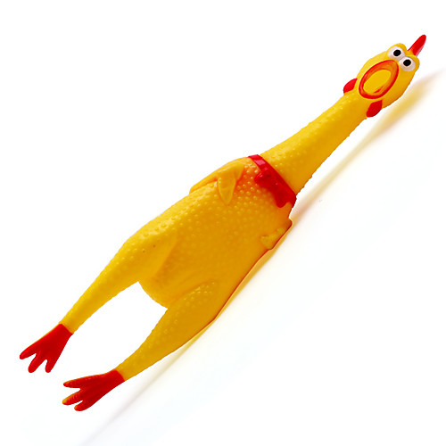 

Small Funny Toys Rooster Crows Attract Puppy Dog and Cat Pet Squeak Toys Screaming Chicken