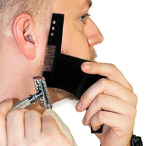 

Beard Shaping Styling Template PLUS Beard Comb All-In-One Tool Comb for Hair Beard Trim