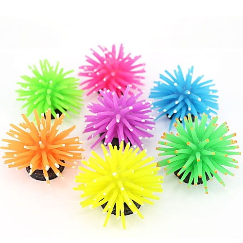 

Fish Tank Aquarium Decoration Fish Bowl Plants Coral Jellyfish Purple Resin 5 cm