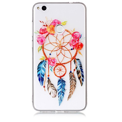 

Phone Case For Huawei Huawei P8 Lite Back Cover P10 Lite P10 P8 Lite (2017) Huawei P8 Lite Honor 8 Huawei Nova 2 Transparent Pattern Dream Catcher Soft TPU