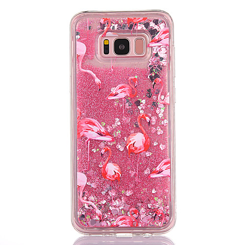 

Кейс для Назначение SSamsung Galaxy S8 Plus / S8 Движущаяся жидкость / Прозрачный / С узором Кейс на заднюю панель Фламинго / Сияние и блеск Мягкий ТПУ для S8 Plus / S8 / S7 edge