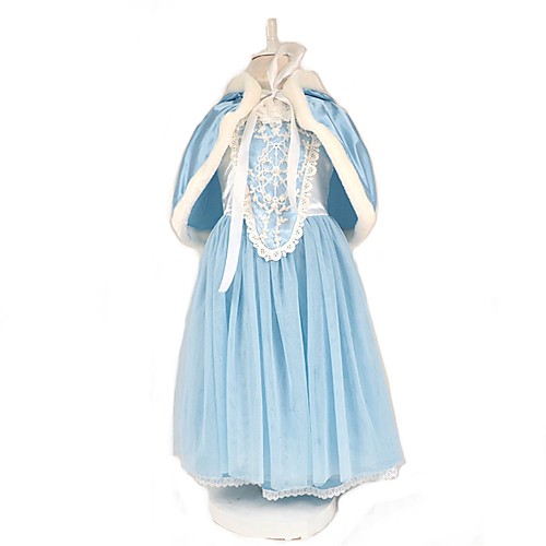 

Cinderella Elsa Dress Cosplay Costume Cloak Girls' Movie Cosplay A-Line Slip Vacation Dress Red Blue Dress Cloak Christmas Halloween Carnival Polyster