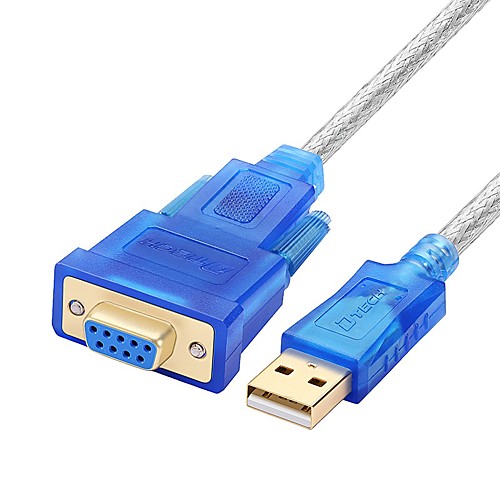 

USB 2.0 Кабель-переходник, USB 2.0 to RS232 Кабель-переходник Male - Female 1.8M (6 футов)