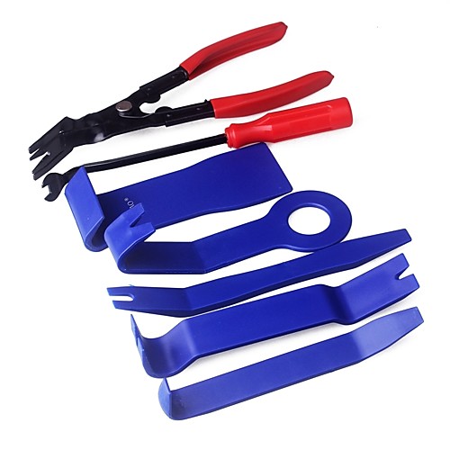 

ZIQIAO 7 PCS Plastic Car Auto Door Interior Trim Removal Panel Clip Pry Open Bar Tool Kit High Quality Hand Tools Set