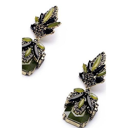 

Women's Synthetic Diamond Drop Earrings Statement Dangling Pendant Classic Fashion Euramerican Earrings Jewelry Depression Green For Christmas Gifts Party Evening Event / Party Gift Stage Date