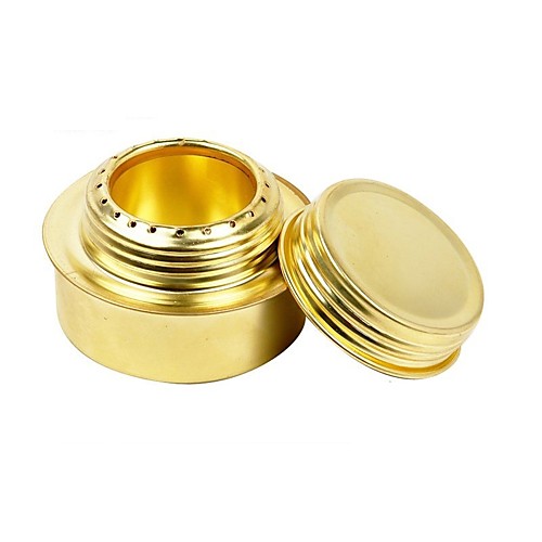 

OUT-D Camping Stove Single Portable Copper Alloy for Outdoor Camping / Hiking Picnic BBQ Gold