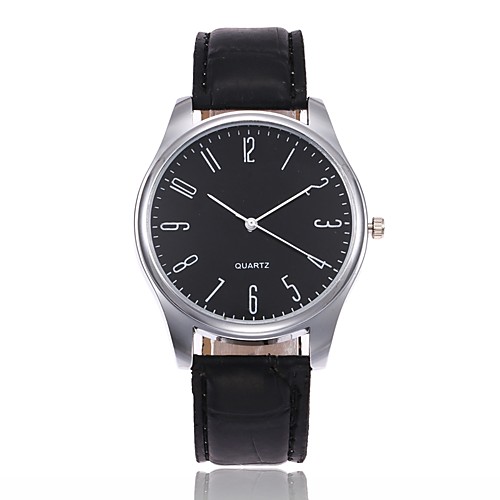 

Men's Wrist Watch Analog Quartz Elegant / Leather